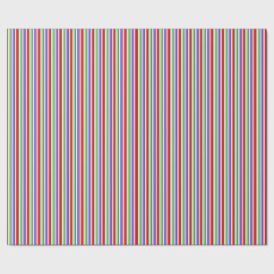 Bright Candy Stripe Wrapping Paper