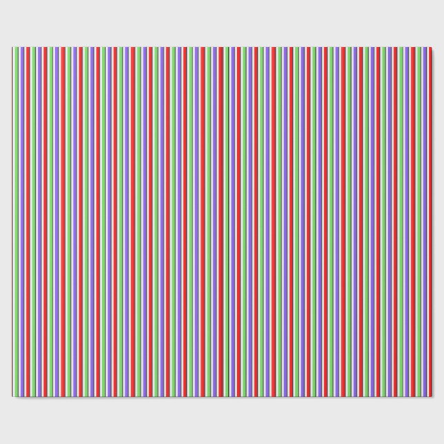 Bright Candy Stripe Wrapping Paper (Seam)