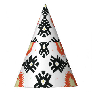 Bright Carpet: Ethnic Aztec Ornament Party Hat
