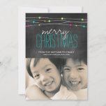 Bright Chalkboard Christmas Photo Cards<br><div class="desc">Bright Chalkboard Christmas Photo Cards created by Colourful Designs. Copyright 2014</div>