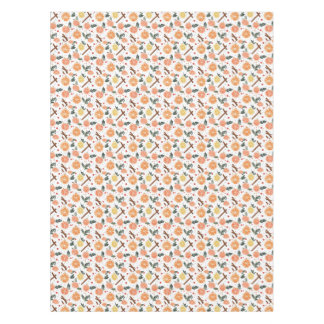 Bright Cheery Citrus and Cinnamon Christmas Tablecloth