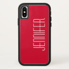 Bright Cherry Red , Personalized Jumbo Custom Name