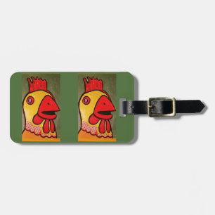 Bright Chicken Luggage Tag