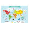Bright Children World Map with Illustrations