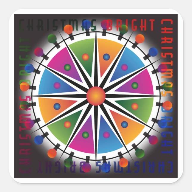 Bright Christmas Stickers (Front)