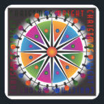 Bright Christmas Stickers<br><div class="desc">Brighten up your Christmas with this modern design.</div>
