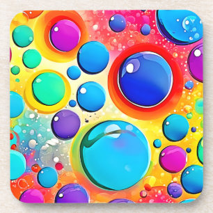 Bright Circle Pop Art Coaster