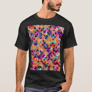 Bright Circles Abstract Vintage Background T-Shirt