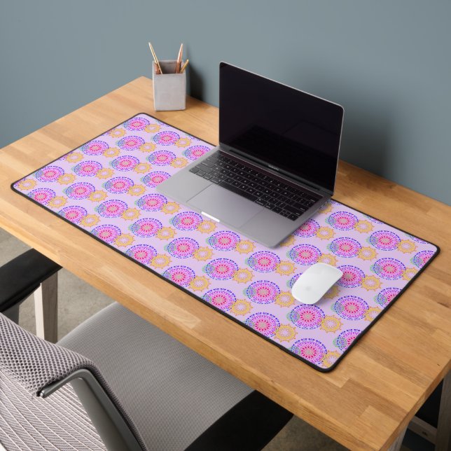 Bright Circles Desk Mat (Office 2)