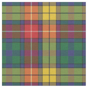 Bright Clan Buchanan Plaid Tartan Pattern Fabric