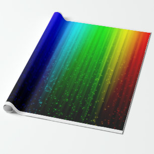 Bright & Classic Rainbow with Star Wrapping Paper