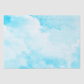 Bright Cloudy Sky - Blue Tissue Paper