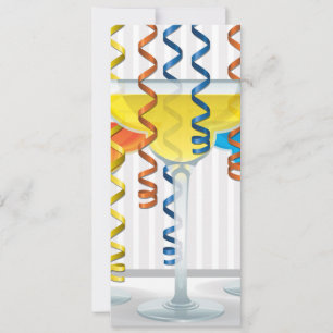 Bright cocktail and ribbon