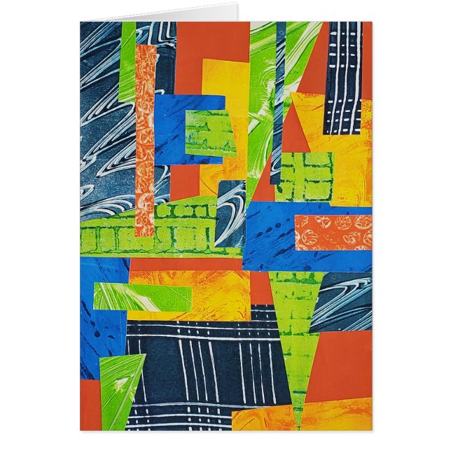 Bright Collage Greeting Card 1 (Front)