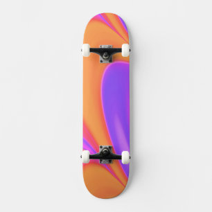 Bright Color Swirl Skateboard