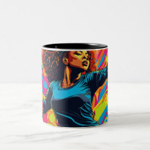 Bright coloré Confident fille image Mug