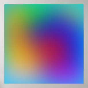 Bright Colorful Abstract Background Poster