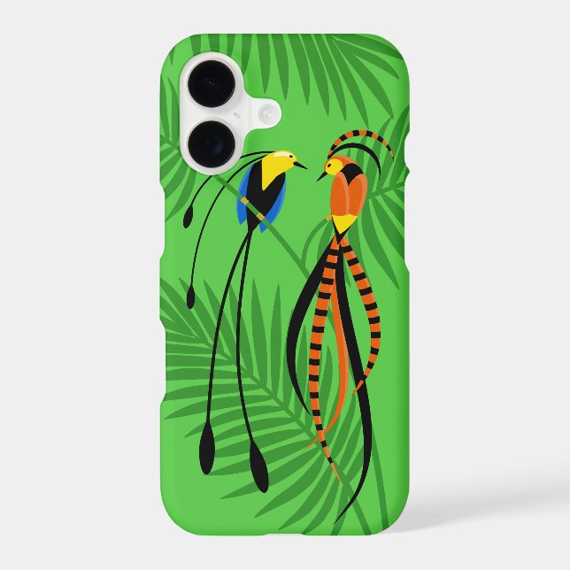 Bright Colorful Birds of Paradise (Verso)