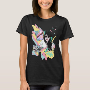 Bright & Colorful Slum Cartel 80s Girl T-Shirt