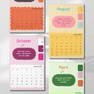 Bright Colors & Cheerful Inspiration Calendar