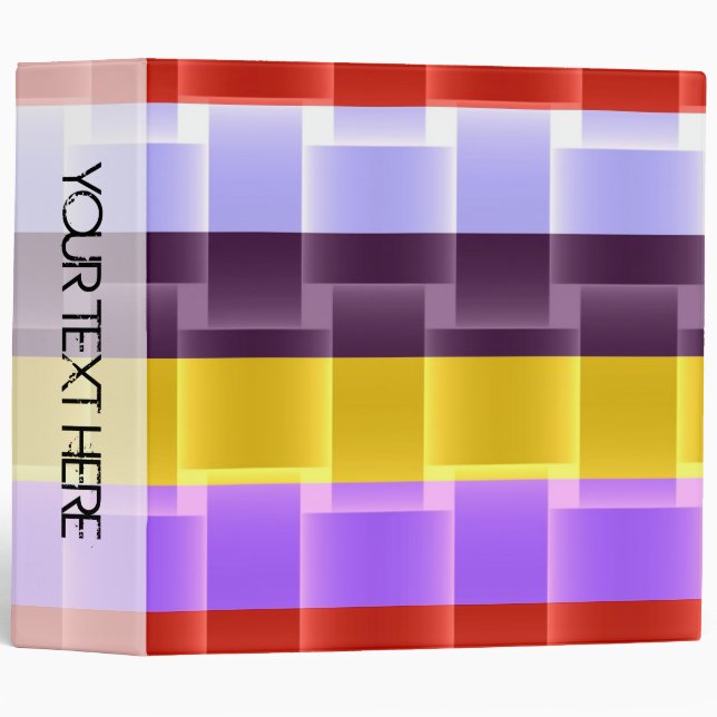 Bright colour stripes background 2 binder (Front/Spine)