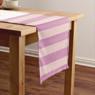 Bright Colour Stripes Modern Personalized Message Short Table Runner
