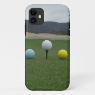 bright coloured Golf Balls on a mountain iPhone 11 Case