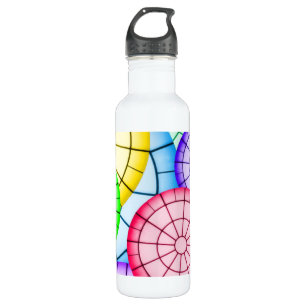 Bright Colourful Abstract Circles Pattern 710 Ml Water Bottle