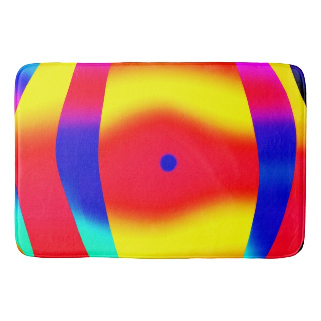  Bright, Colourful and Bold Design Bath Mat (Front)