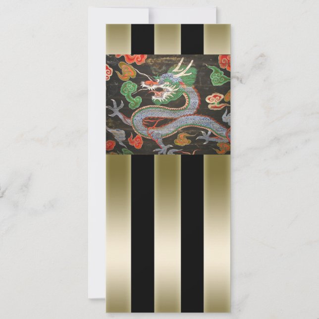 Bright Colourful Asian Dragon Art (Front)