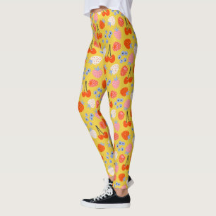 Bright Colourful Berry Fruit Pattern Leggings