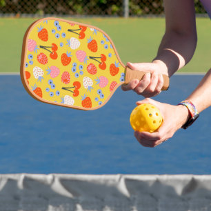 Bright Colourful Berry Fruit Pattern Pickleball Paddle