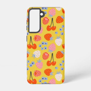 Bright Colourful Berry Fruit Pattern Samsung Galaxy Case