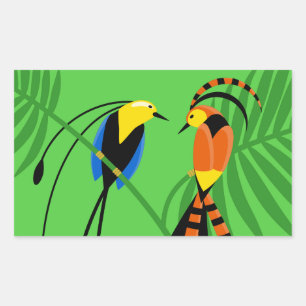 Bright Colourful Birds of Paradise Sticker
