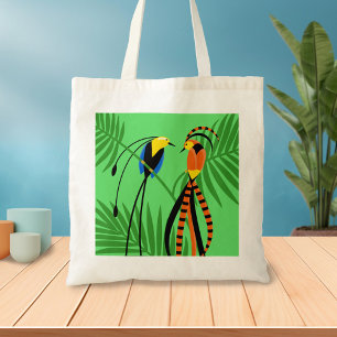 Bright Colourful Birds of Paradise Tote Bag