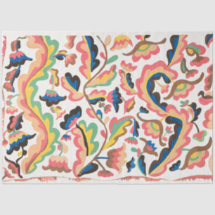 Bright Colourful Boho Pattern Decoupage Tissue Paper