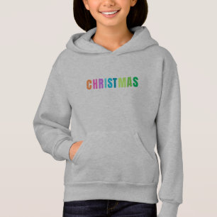Bright Colourful Christmas Modern Text Girl’s