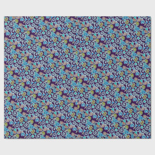 Bright Colourful Circles and Swirls Wrapping Paper