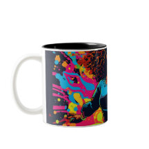 Bright colourful Confident Girl Image Mug
