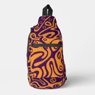 Bright colourful cross body bag