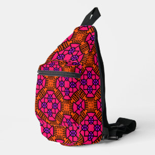 Bright colourful cross body bag