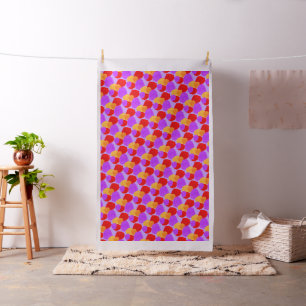 Bright colourful dabs of paint repeat pattern fabric