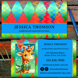 Bright Colourful Eye Catching Business Card