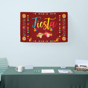 Bright Colourful Fiesta Fun Banner