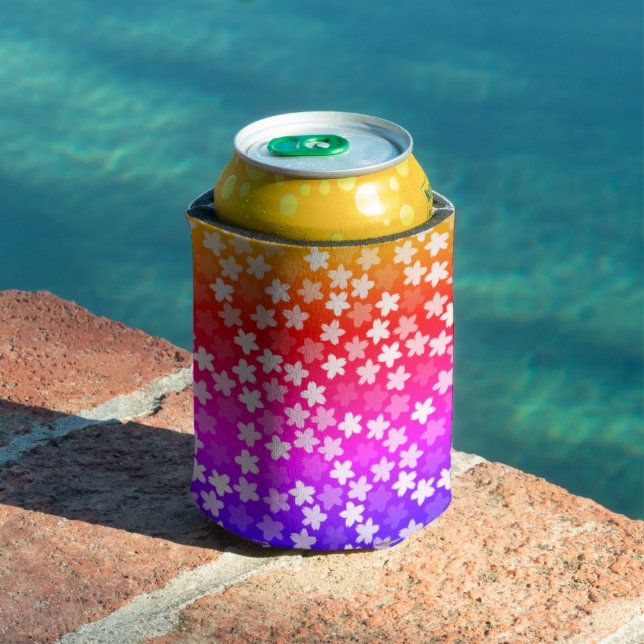 Bright Colourful Floral  Can Cooler (In Situ Pool)