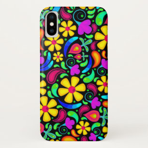 Bright Colourful Flowers iPhone X Case