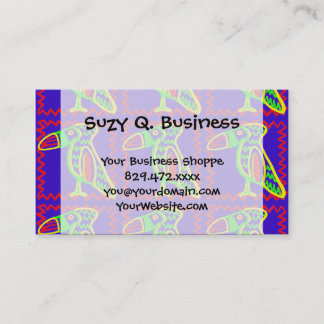 Bright Colourful Fun Toucan Tropical Bird Pattern Business Card