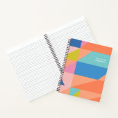 Bright Colourful Geometric Shapes Personalized Nam Notebook (Inside)