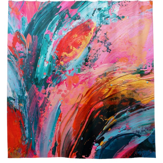 Bright colourful hand painted abstract backgrounda (Front)