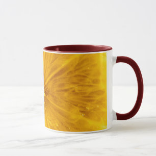 Bright Colourful Lemon Close Up Mug